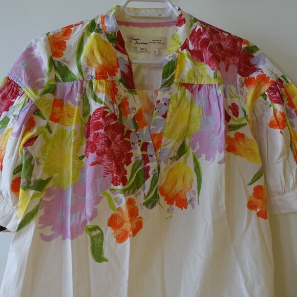 Anthropologie Yukiko Noritake Darcey Popover Swing Top XS 0 - Picture 10 of 16